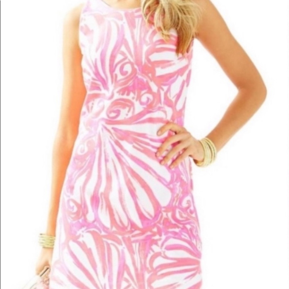 Lilly Pulitzer Pink Shell Shift Dress NWOT